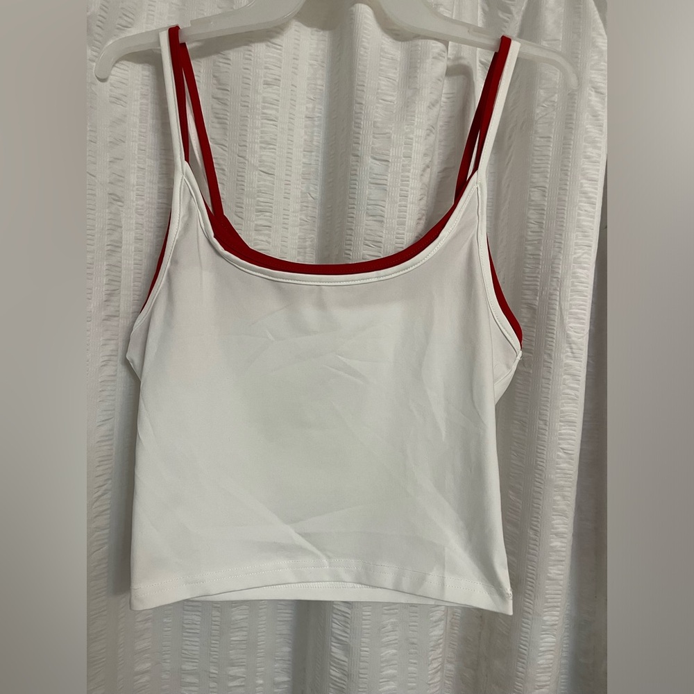 Musera brand and red & white tanktop!